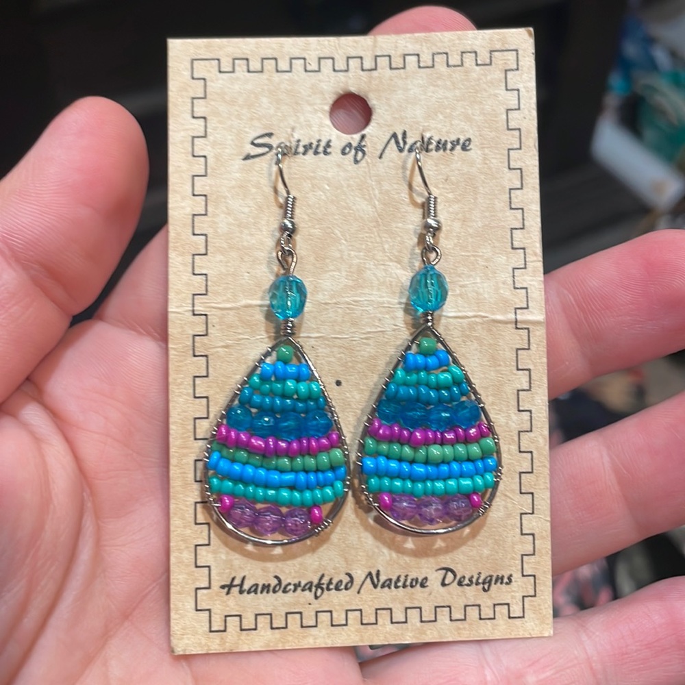 Beautiful new beaded earrings